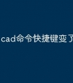 cad命令快捷键变了怎么办