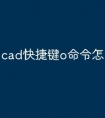 cad快捷键o命令怎么用