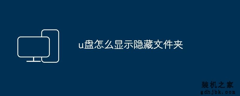 u盘怎么显示隐藏文件夹