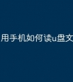 用手机如何读u盘文件