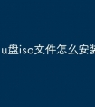 u盘iso文件怎么安装系统文件