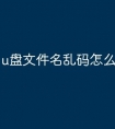 u盘文件名乱码怎么办