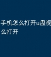 手机怎么打开u盘视频文件怎么打开