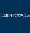 u盘损坏的文件怎么删除