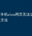 手机vivo网页无法访问的解决方法