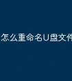 怎么重命名U盘文件
