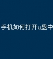 手机如何打开u盘中文件
