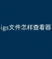igs文件怎样查看器