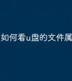 如何看u盘的文件属性