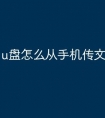 u盘怎么从手机传文件