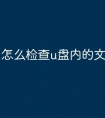 怎么检查u盘内的文件