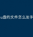 u盘的文件怎么发手机