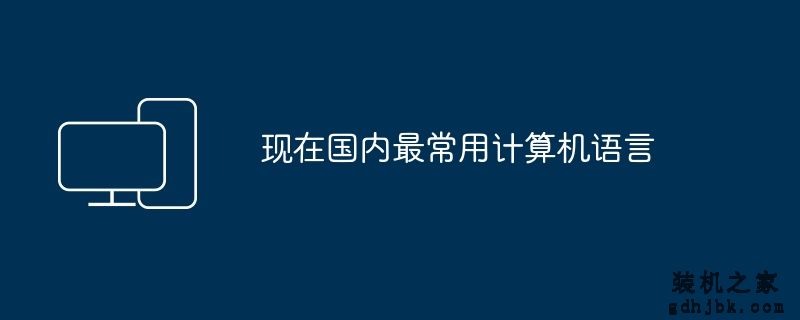 现在国内最常用计算机语言
