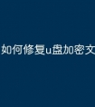 如何修复u盘加密文件