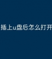 插上u盘后怎么打开文件