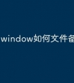 window如何文件备份到u盘